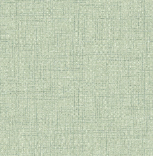 A-Street Prints Jocelyn Green Faux Fabric Wallpaper, 20.5-in by 33-ft