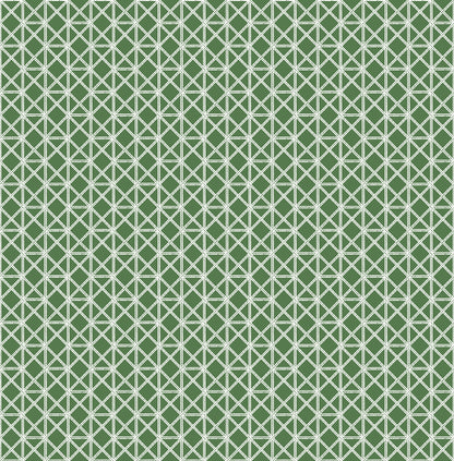 A-Street Prints Lisbeth Green Geometric Lattice Wallpaper, 20.5-in by 33-ft