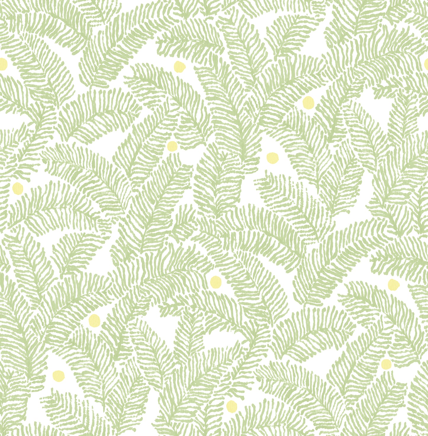 A-Street Prints Athina Sage Fern Wallpaper, 20.5-in by 33-ft