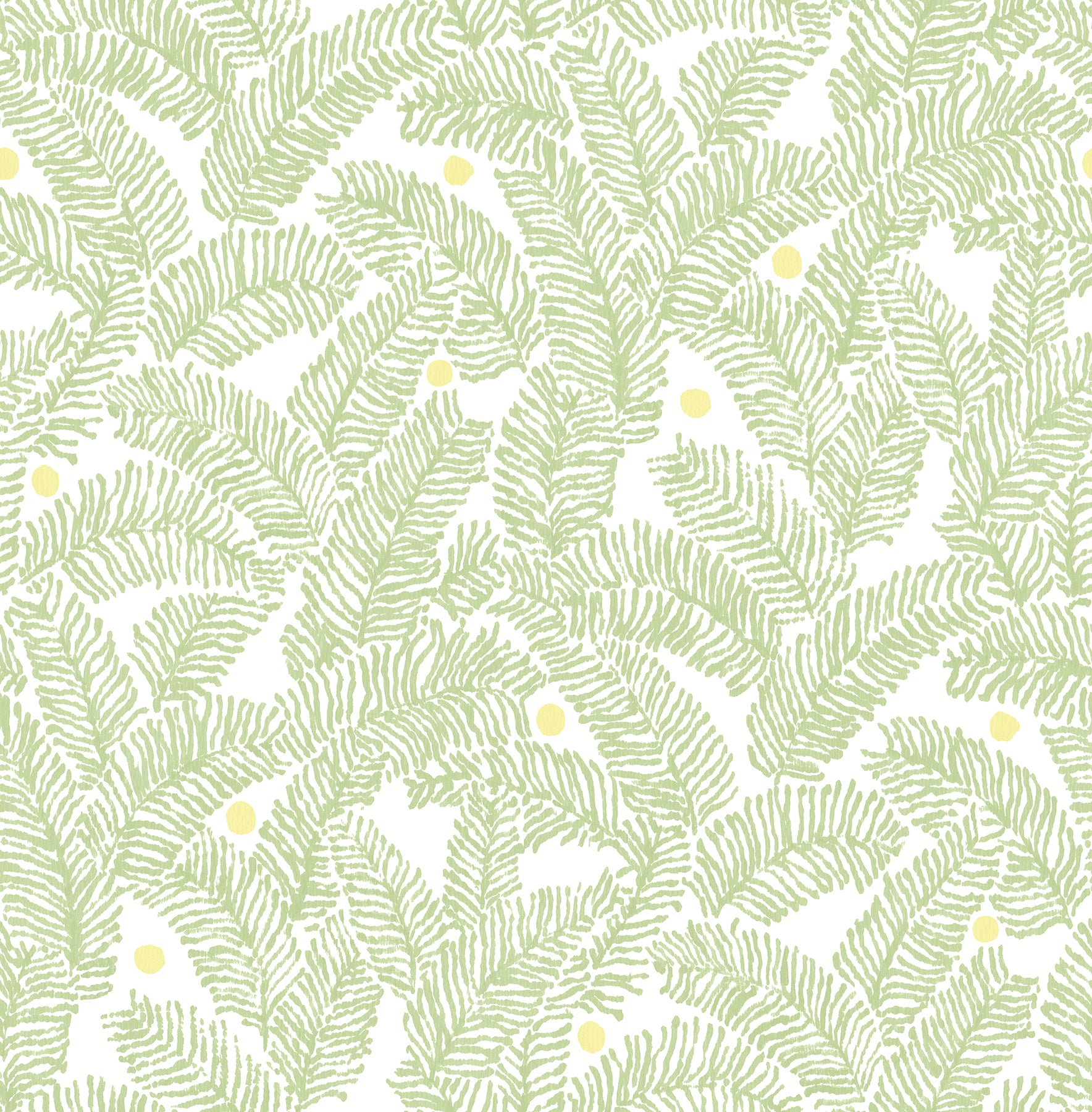 A-Street Prints Athina Sage Fern Wallpaper, 20.5-in by 33-ft