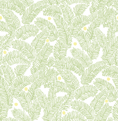 A-Street Prints Athina Sage Fern Wallpaper, 20.5-in by 33-ft