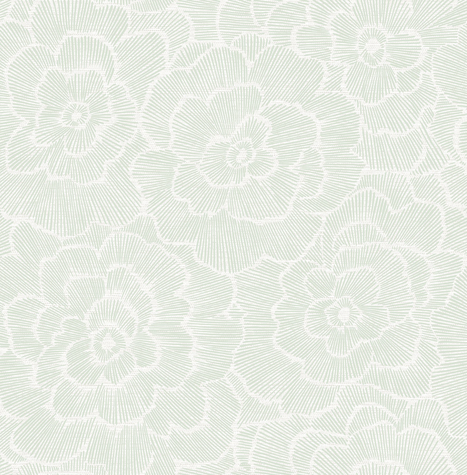 A-Street Prints Periwinkle Green Textured Floral Wallpaper, 20.5-in by 33-ft