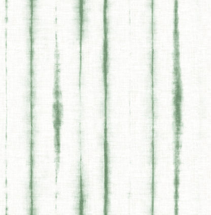 A-Street Prints Orleans Green Shibori Faux Linen Wallpaper, 20.5-in by 33-ft