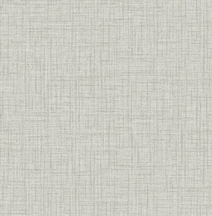 A-Street Prints Jocelyn Grey Faux Fabric Wallpaper, 20.5-in by 33-ft