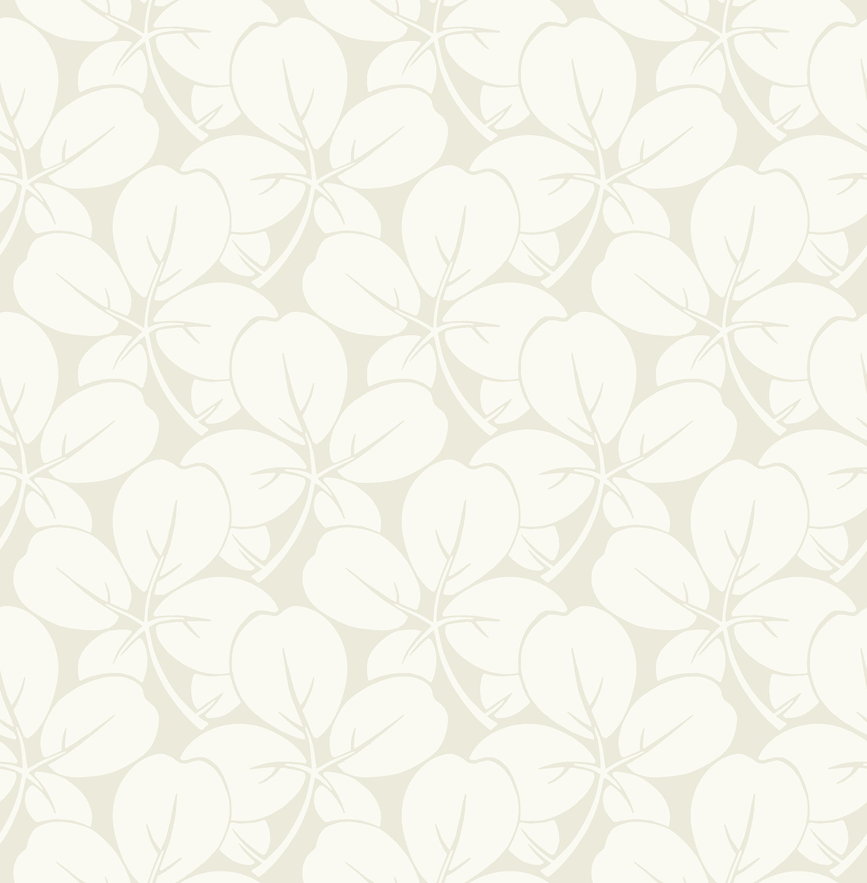 A-Street Prints Robert Off White Clover Wallpaper, 20.5-in by 33-ft