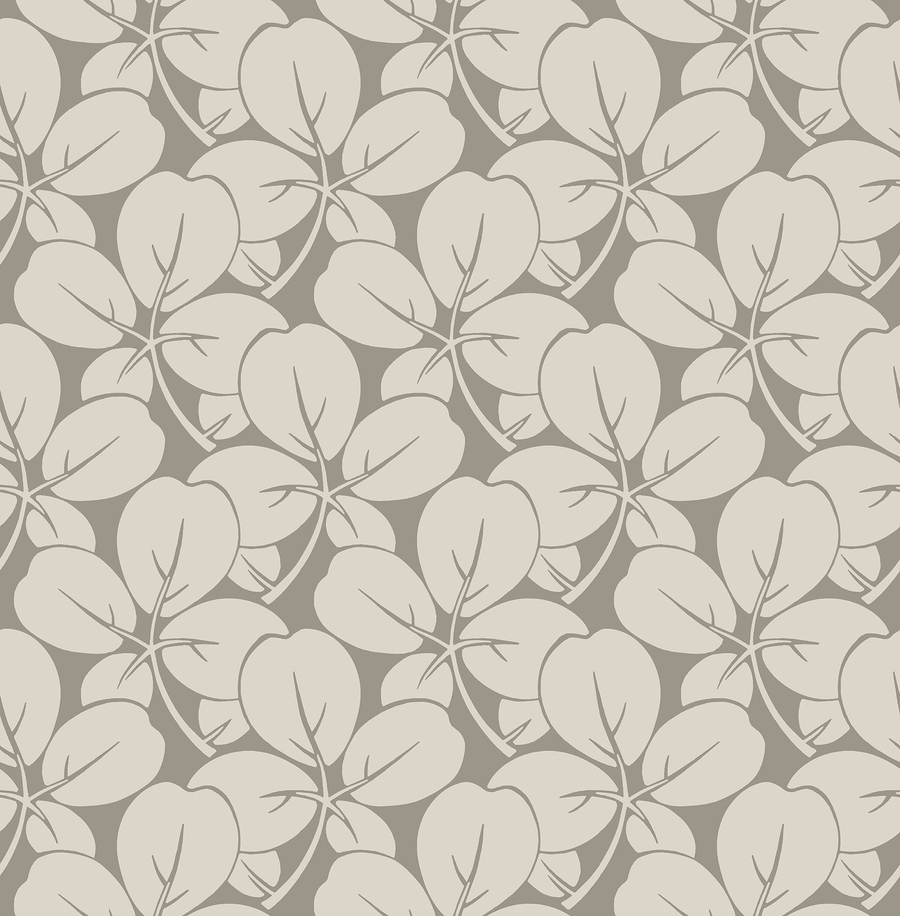 A-Street Prints Robert Grey Clover Wallpaper, 20.5-in by 33-ft