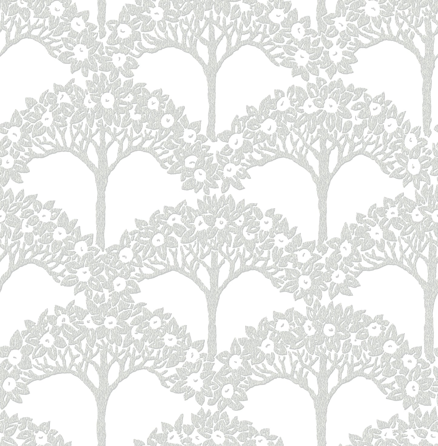 A-Street Prints Dawson Light Grey Magnolia Tree Wallpaper, 20.5-in by 33-ft