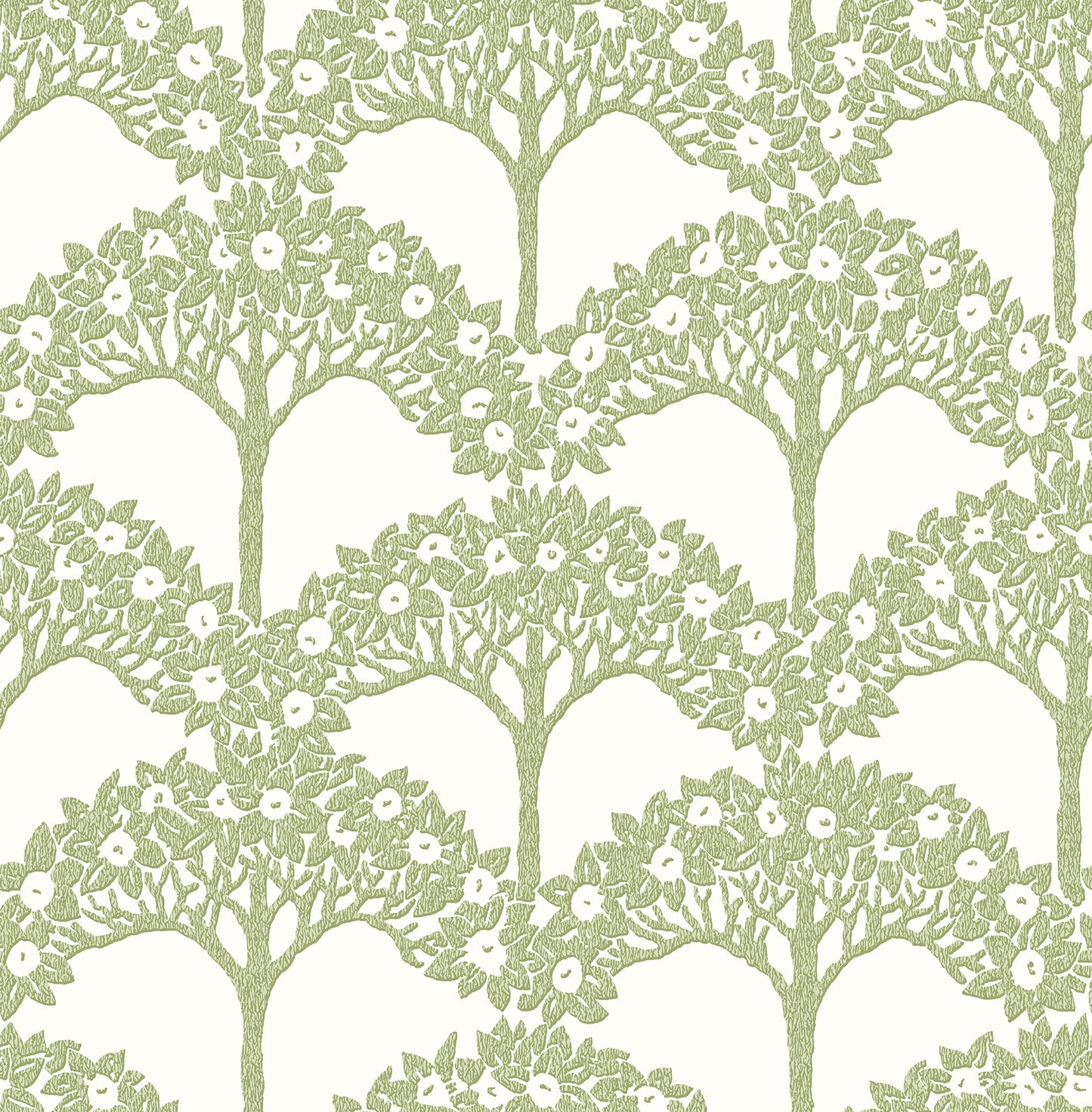 A-Street Prints Dawson Green Magnolia Tree Wallpaper, 20.5-in by 33-ft