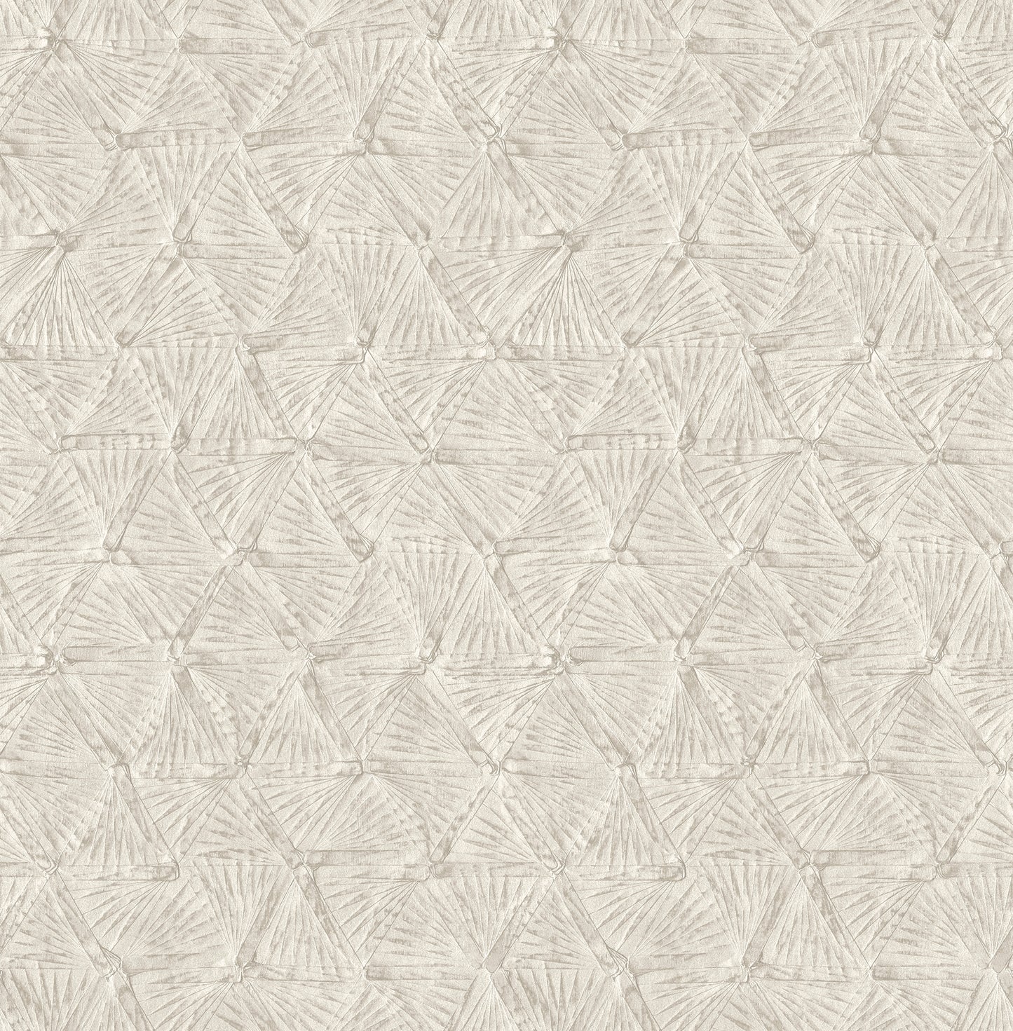 A-Street Prints Wright Platinum Textured Triangle Wallpaper, 20.5-in by 33-ft