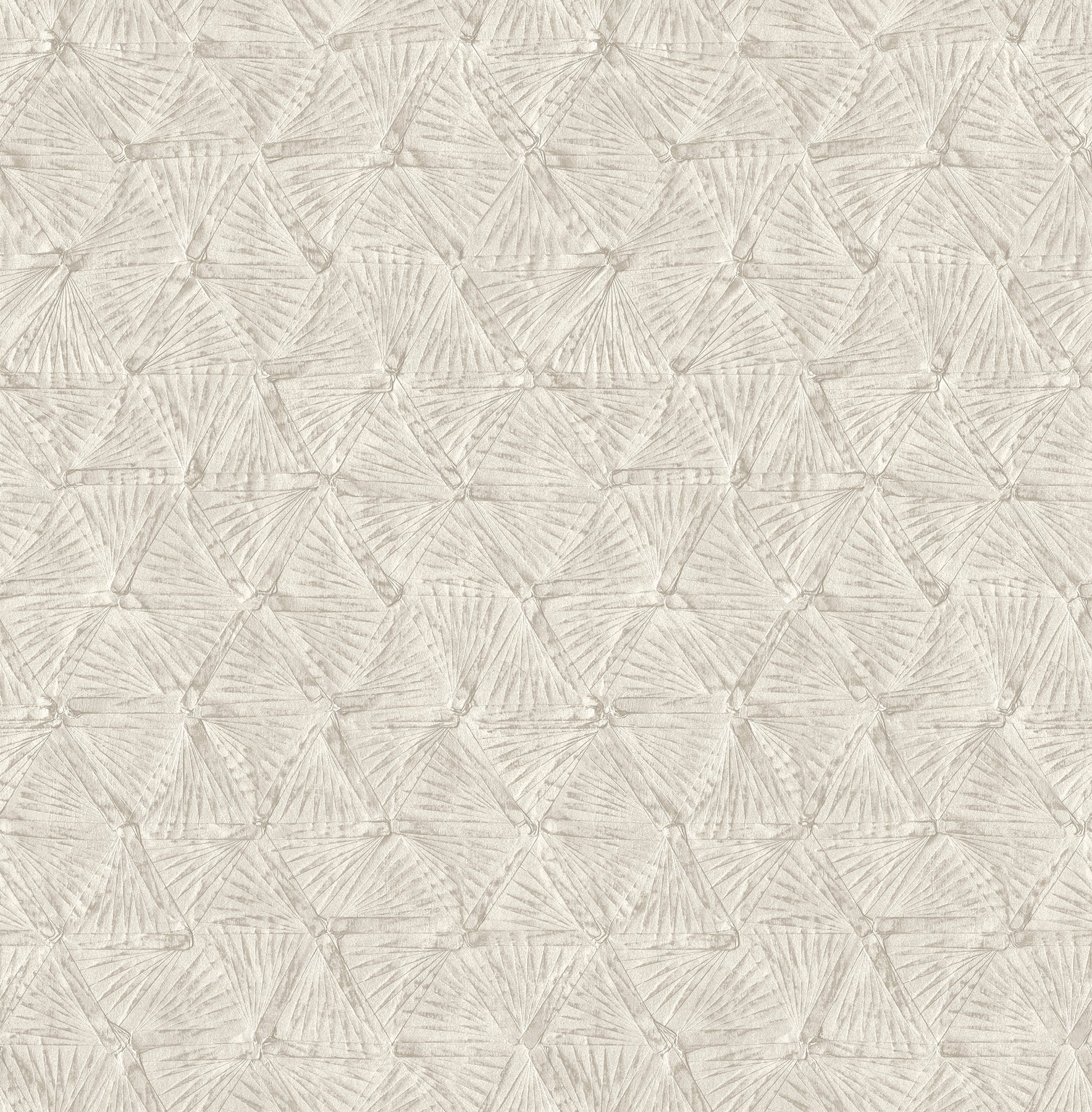 A-Street Prints Wright Platinum Textured Triangle Wallpaper, 20.5-in by 33-ft