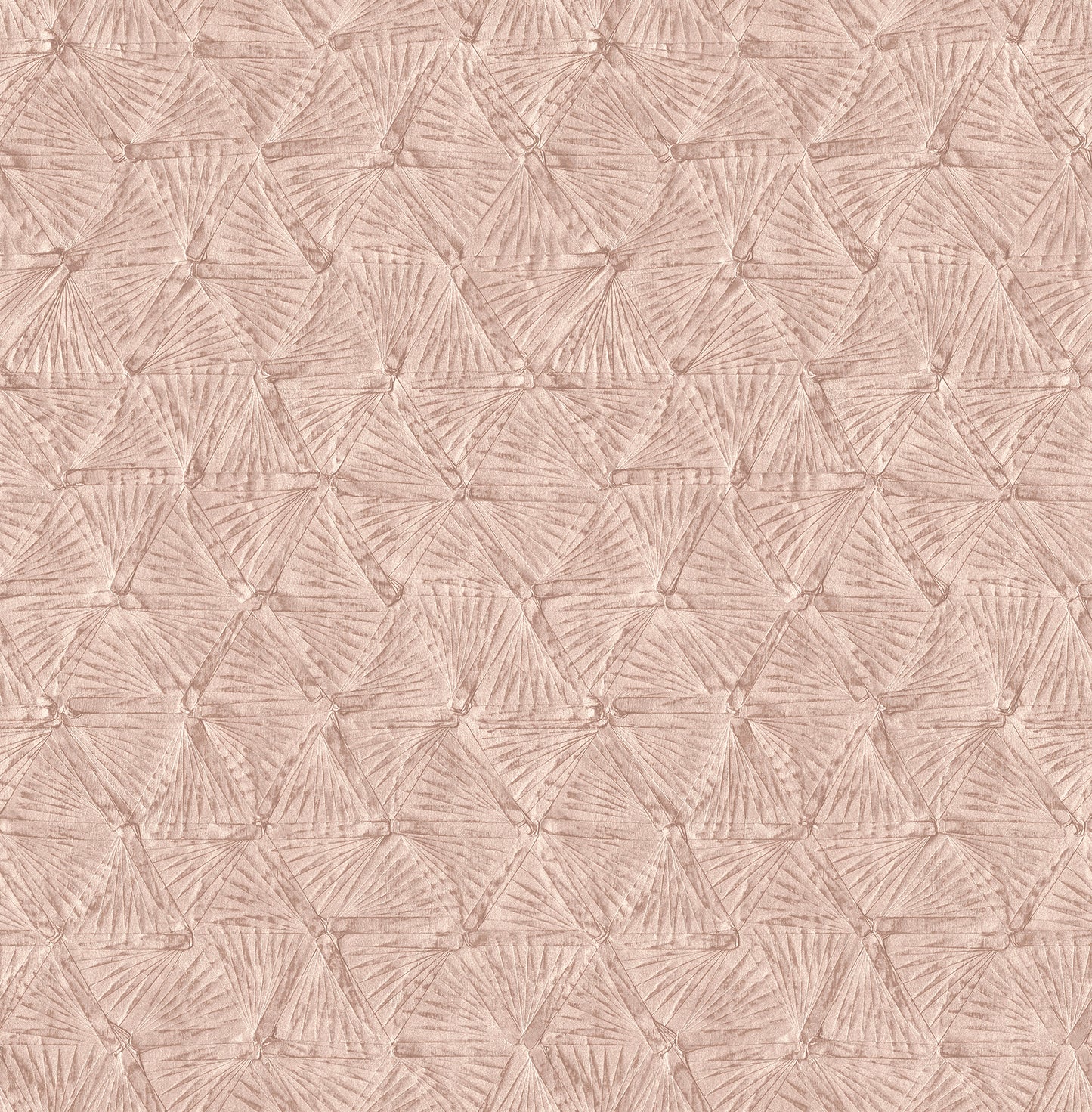 A-Street Prints Wright Rose Gold Textured Triangle Wallpaper, 20.5-in by 33-ft