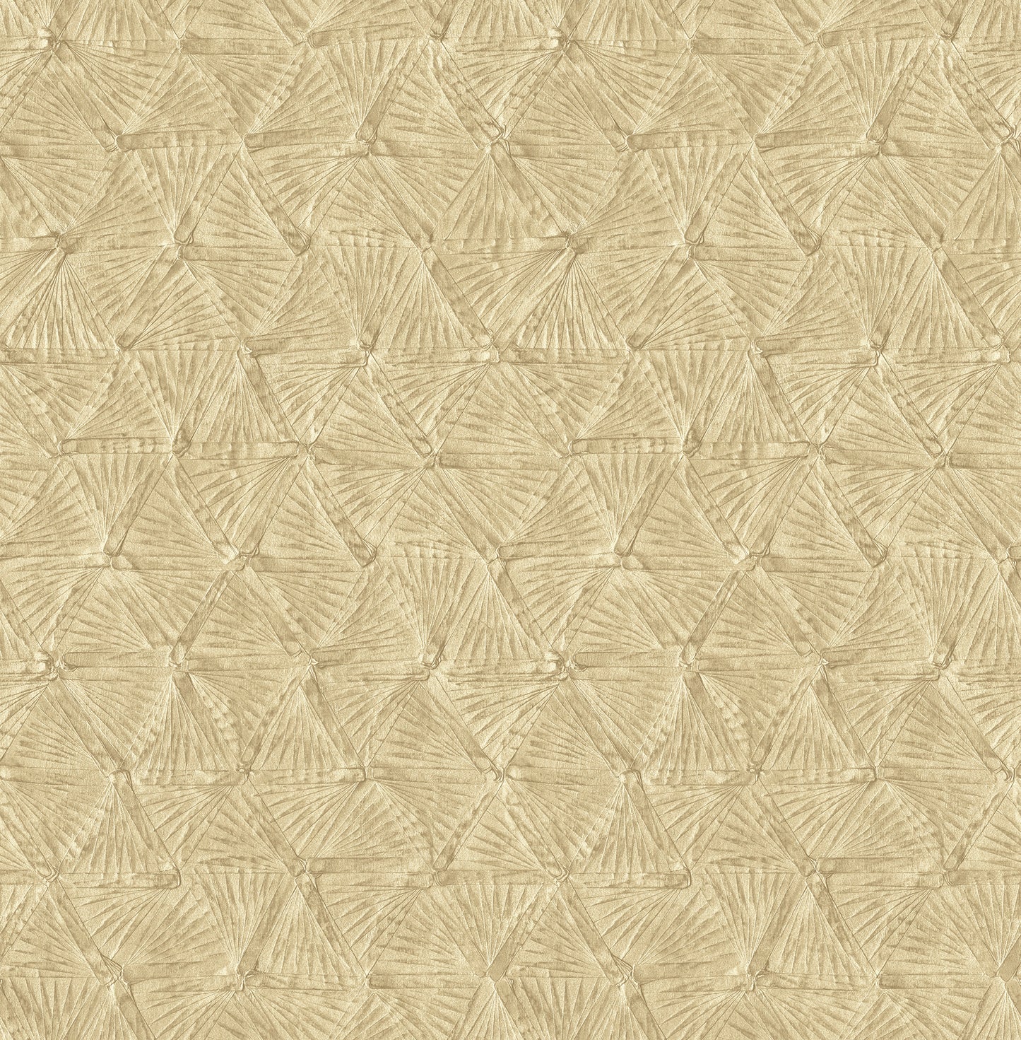 A-Street Prints Wright Gold Textured Triangle Wallpaper, 20.5-in by 33-ft