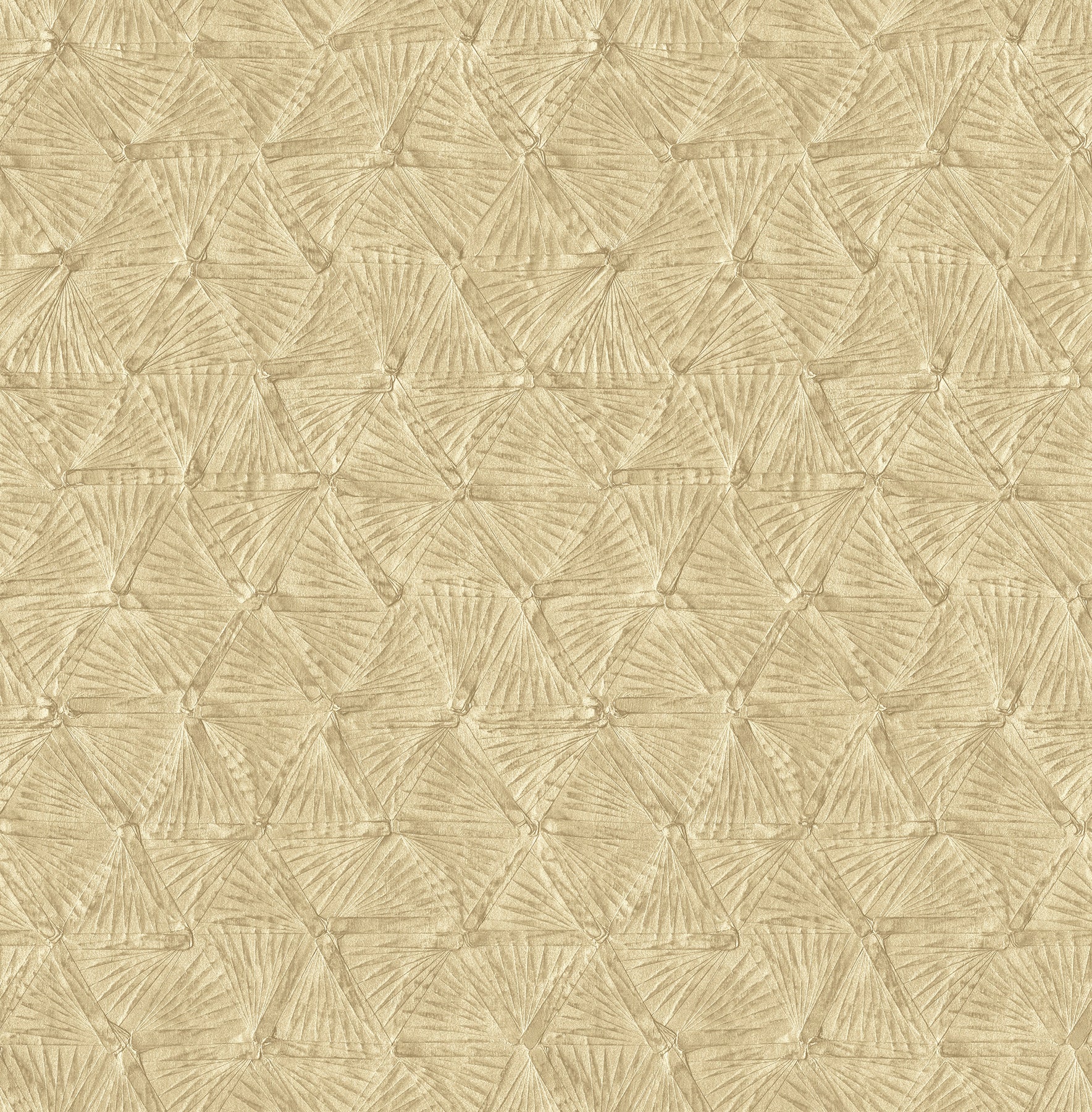 A-Street Prints Wright Gold Textured Triangle Wallpaper, 20.5-in by 33-ft