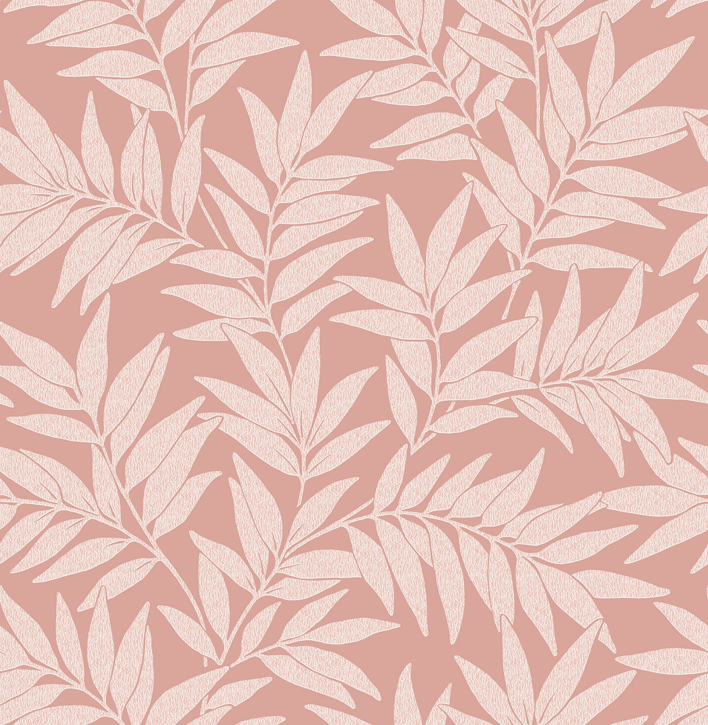 A-Street Prints Morris Pink Leaf Wallpaper, 20.5-in by 33-ft