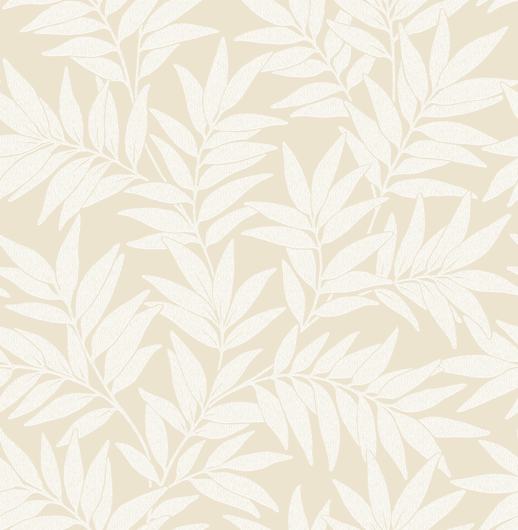 A-Street Prints Morris Taupe Leaf Wallpaper, 20.5-in by 33-ft