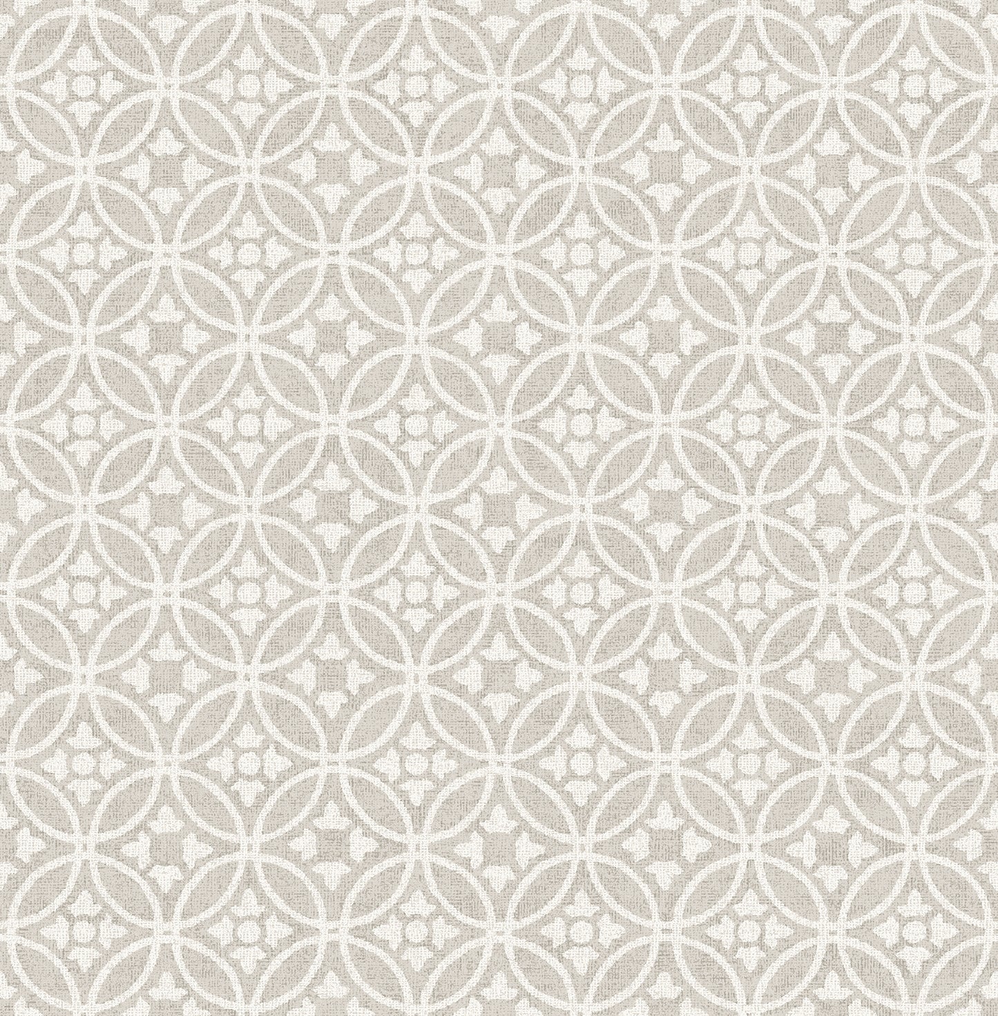 A-Street Prints Larsson Grey Ogee Wallpaper, 20.5-in by 33-ft