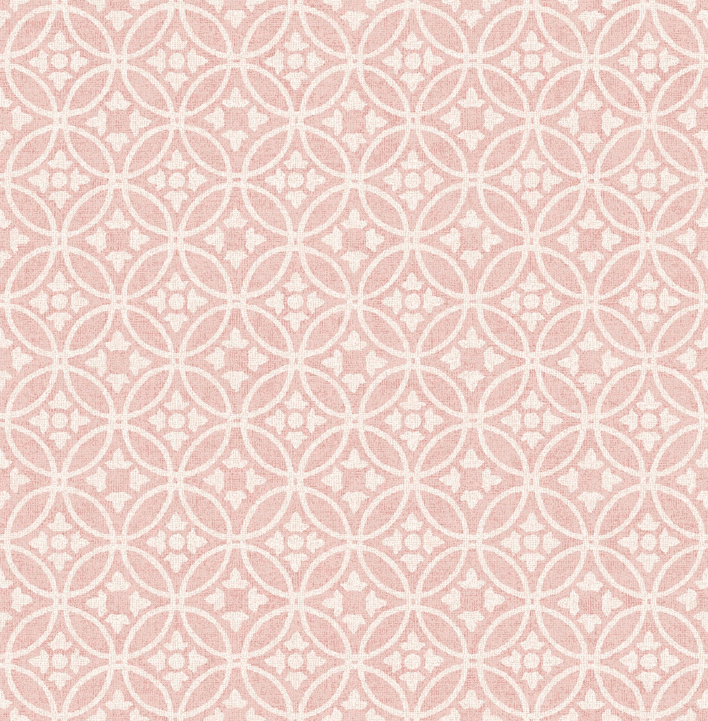 A-Street Prints Larsson Pink Ogee Wallpaper, 20.5-in by 33-ft