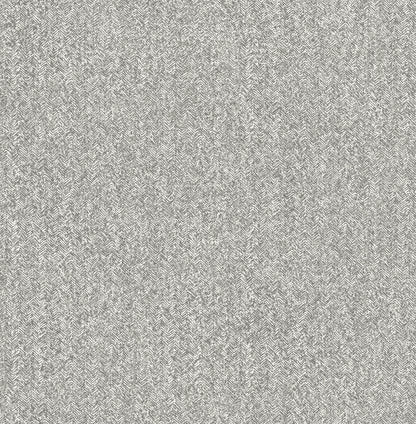 A-Street Prints Ashbee Dark Grey Tweed Wallpaper, 20.5-in by 33-ft