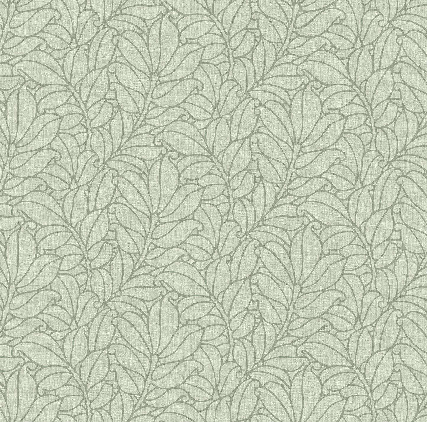 A-Street Prints Coraline Green Leaf Wallpaper, 27-in by 27-ft