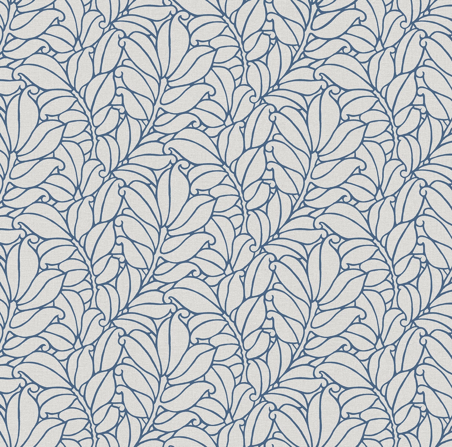 A-Street Prints Coraline Blue Leaf Wallpaper, 27-in by 27-ft