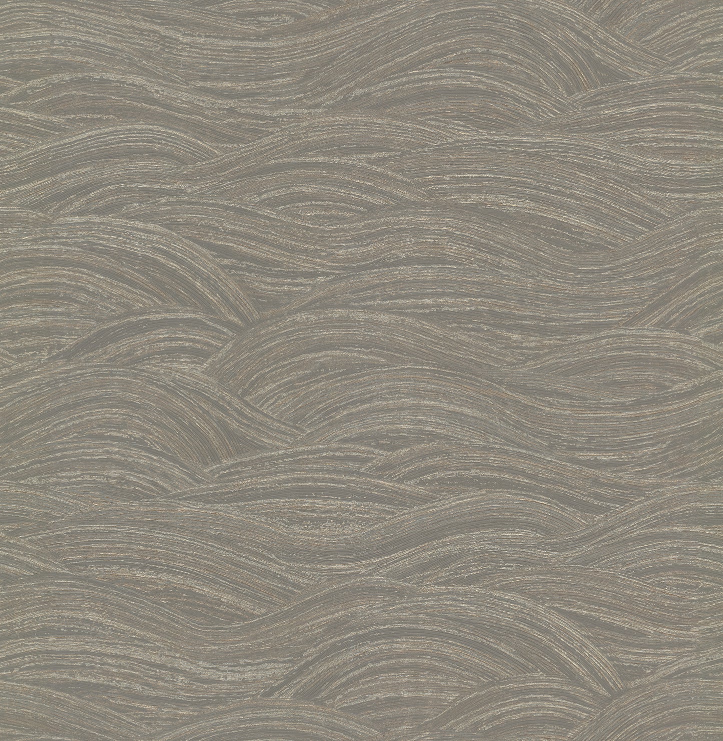 A-Street Prints Leith Grey Zen Waves Wallpaper, 20.9-in by 33-ft