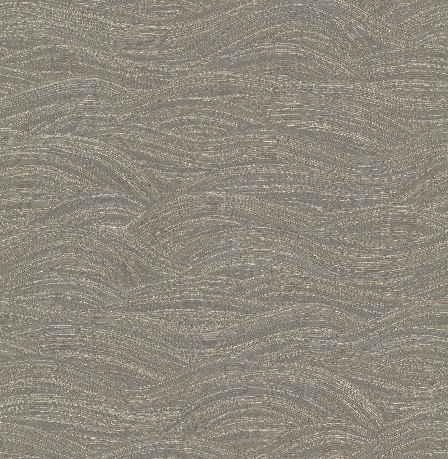 A-Street Prints Leith Grey Zen Waves Wallpaper, 20.9-in by 33-ft