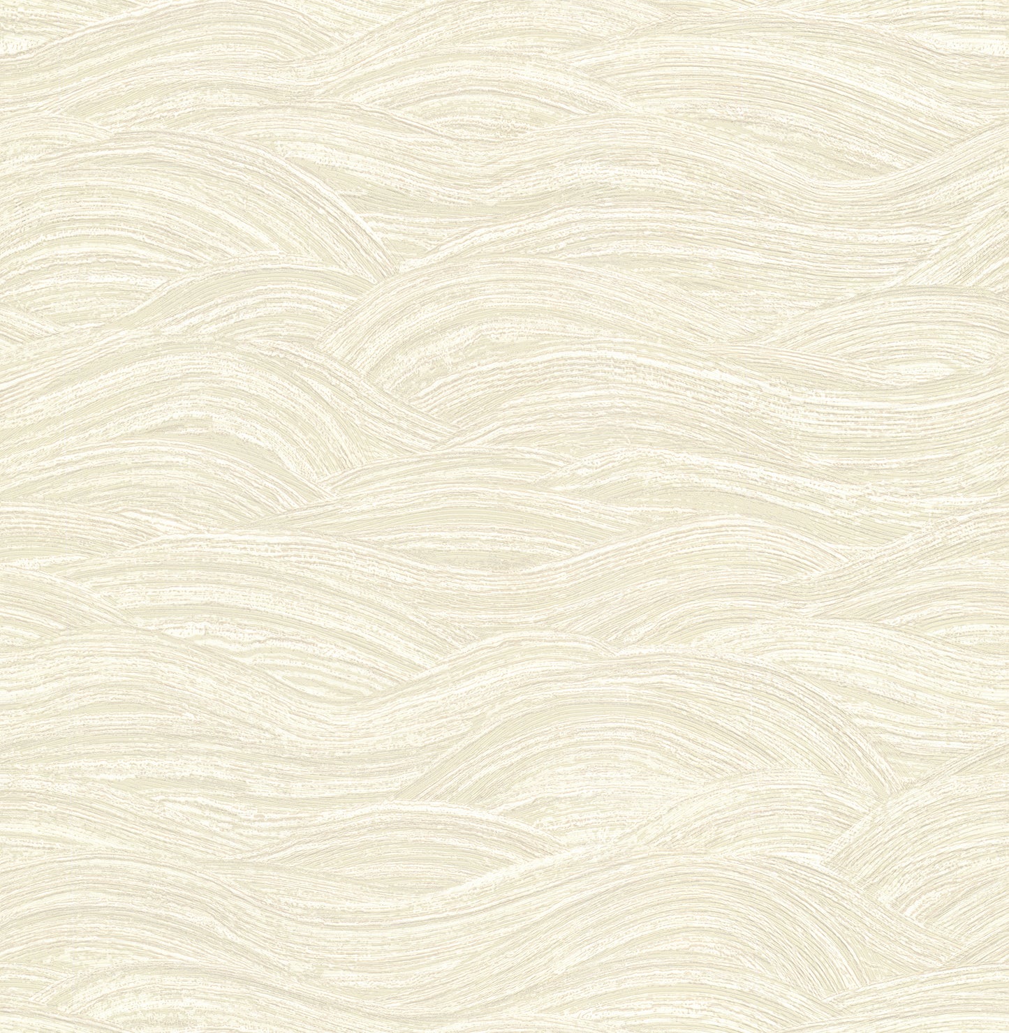 A-Street Prints Leith Cream Zen Waves Wallpaper, 20.9-in by 33-ft