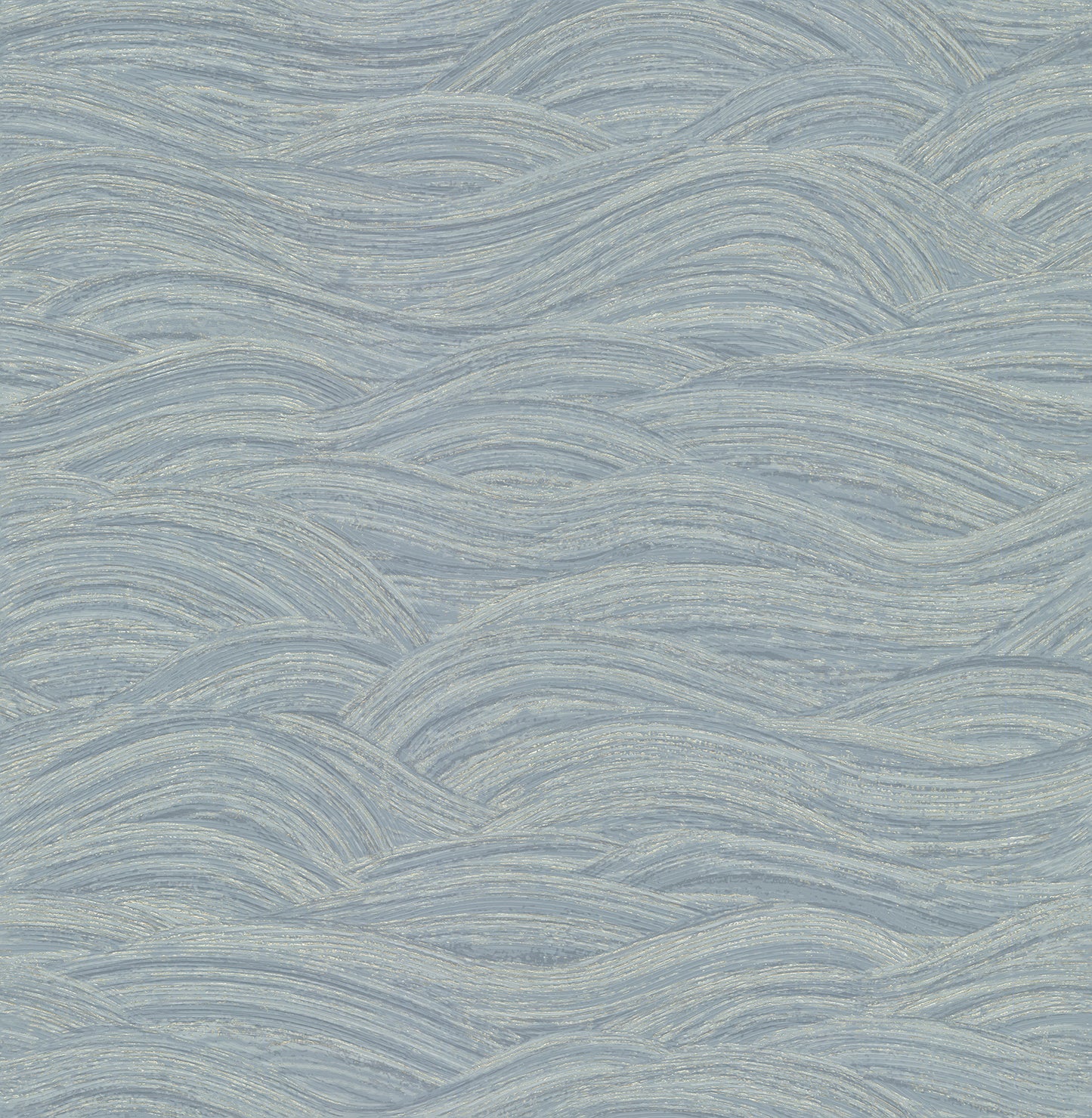 A-Street Prints Leith Blue Zen Waves Wallpaper, 20.9-in by 33-ft