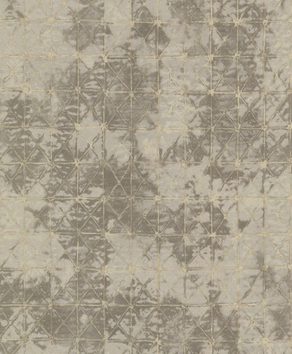 A-Street Prints Odell Bronze Antique Tiles Wallpaper, 20.9-in by 33-ft