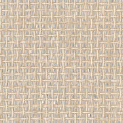 A-Street Prints Aki Silver Paper Weave Grasscloth Wallpaper, 36-in by 24-ft