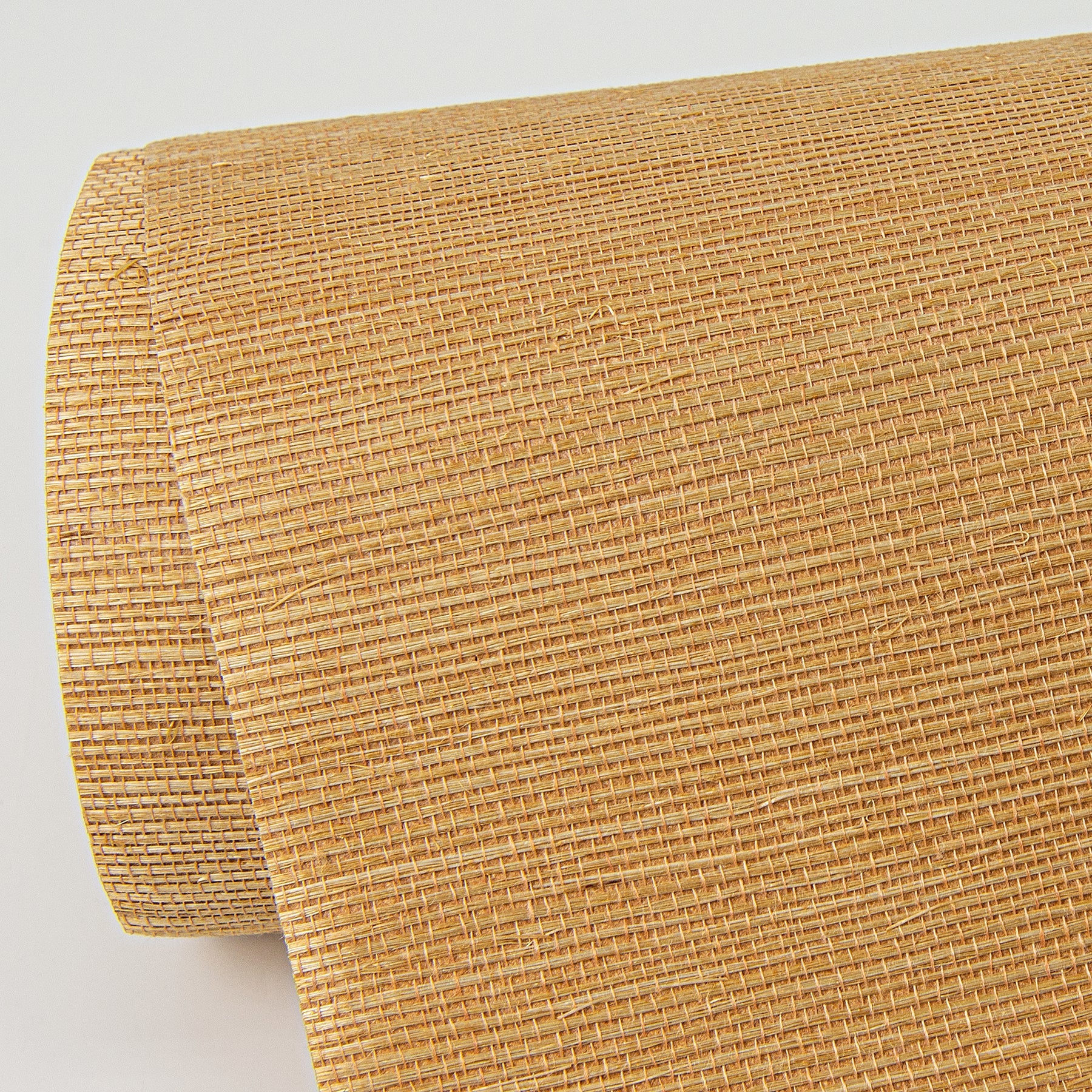 A-Street Prints Aiko Orange Sisal Grasscloth Wallpaper, 36-in by 24-ft