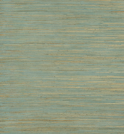 A-Street Prints Kira Turquoise Hemp Grasscloth Wallpaper, 36-in by 24-ft