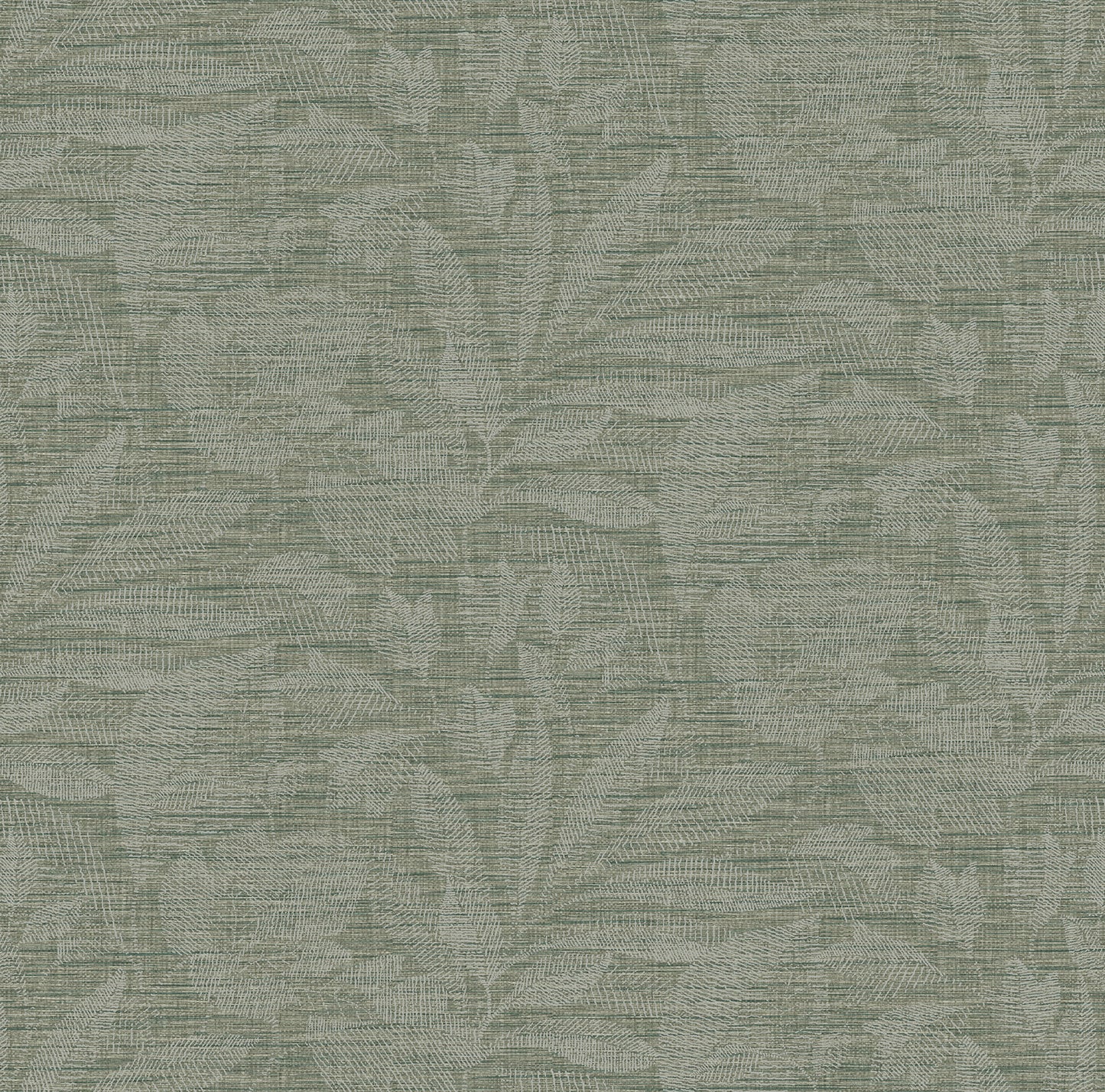 A-Street Prints Lei Jade Leaf Wallpaper, 27-in by 27-ft