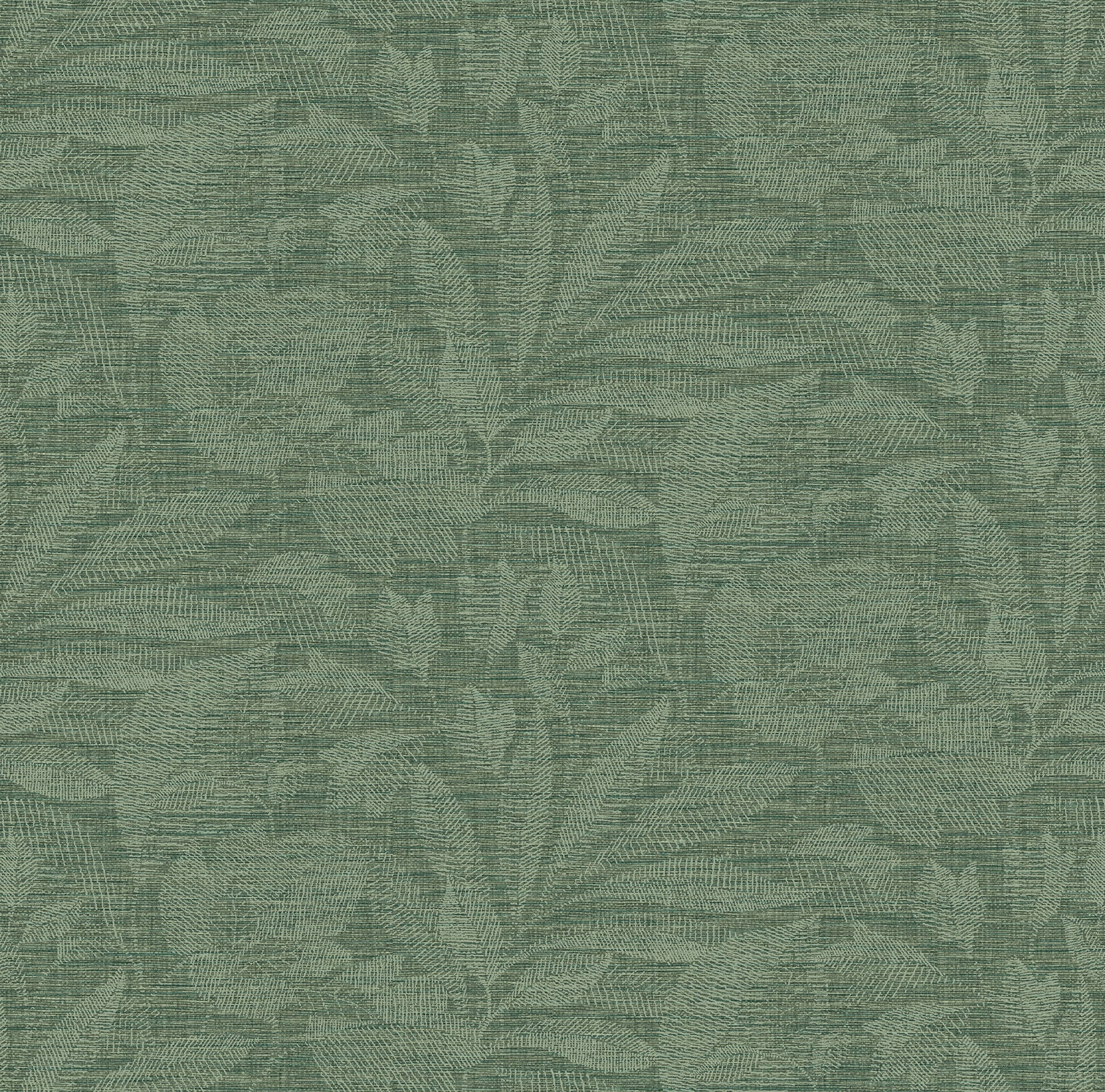 A-Street Prints Lei Green Leaf Wallpaper, 27-in by 27-ft