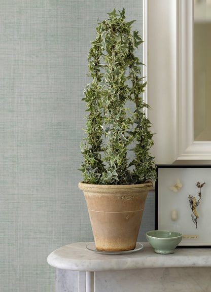 A-Street Prints Yawen Green String Wallpaper, 34.6-in by 24-ft