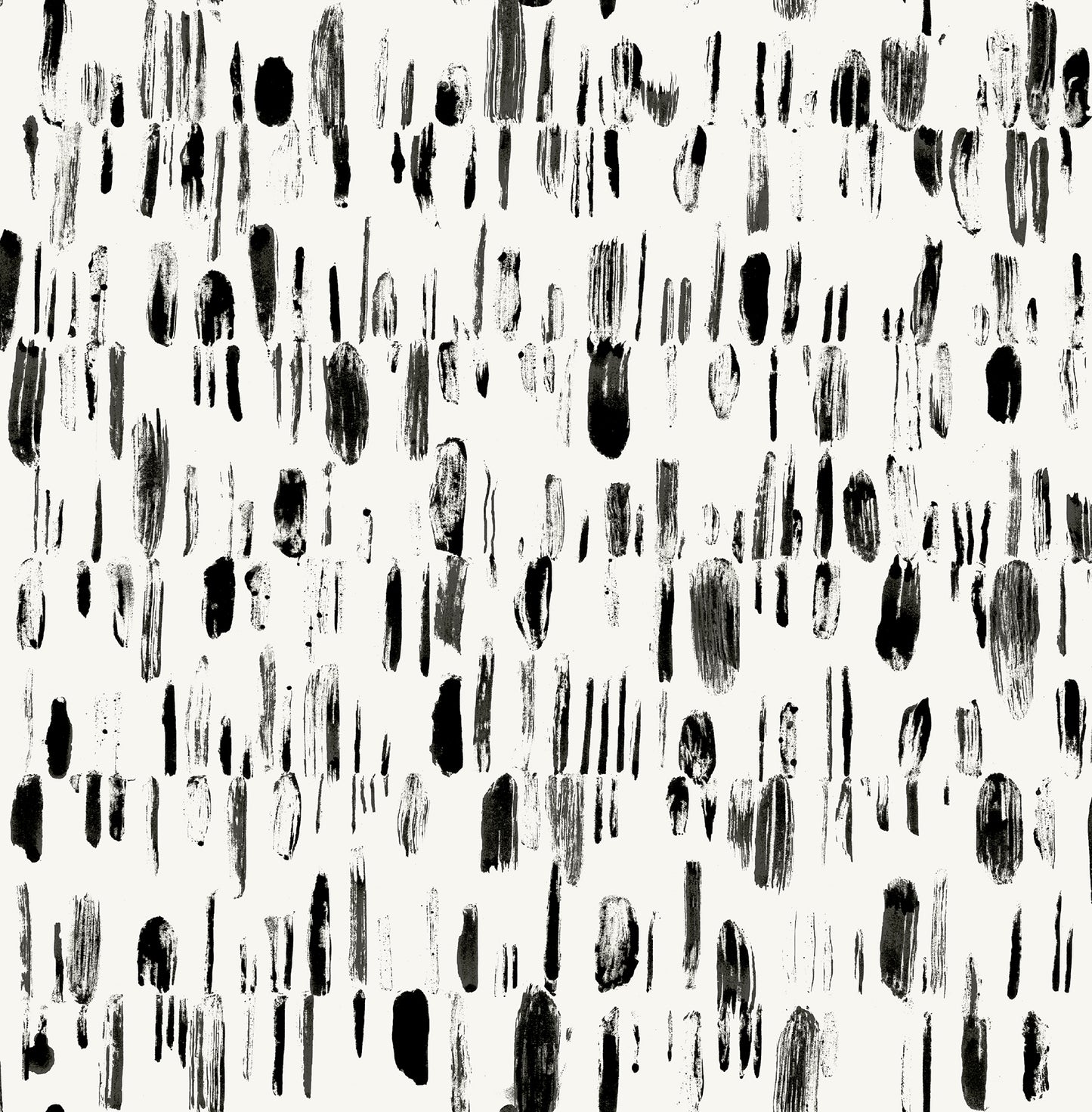 A-Street Prints Dwell Black Brushstrokes Wallpaper, 20.5-in by 33-ft