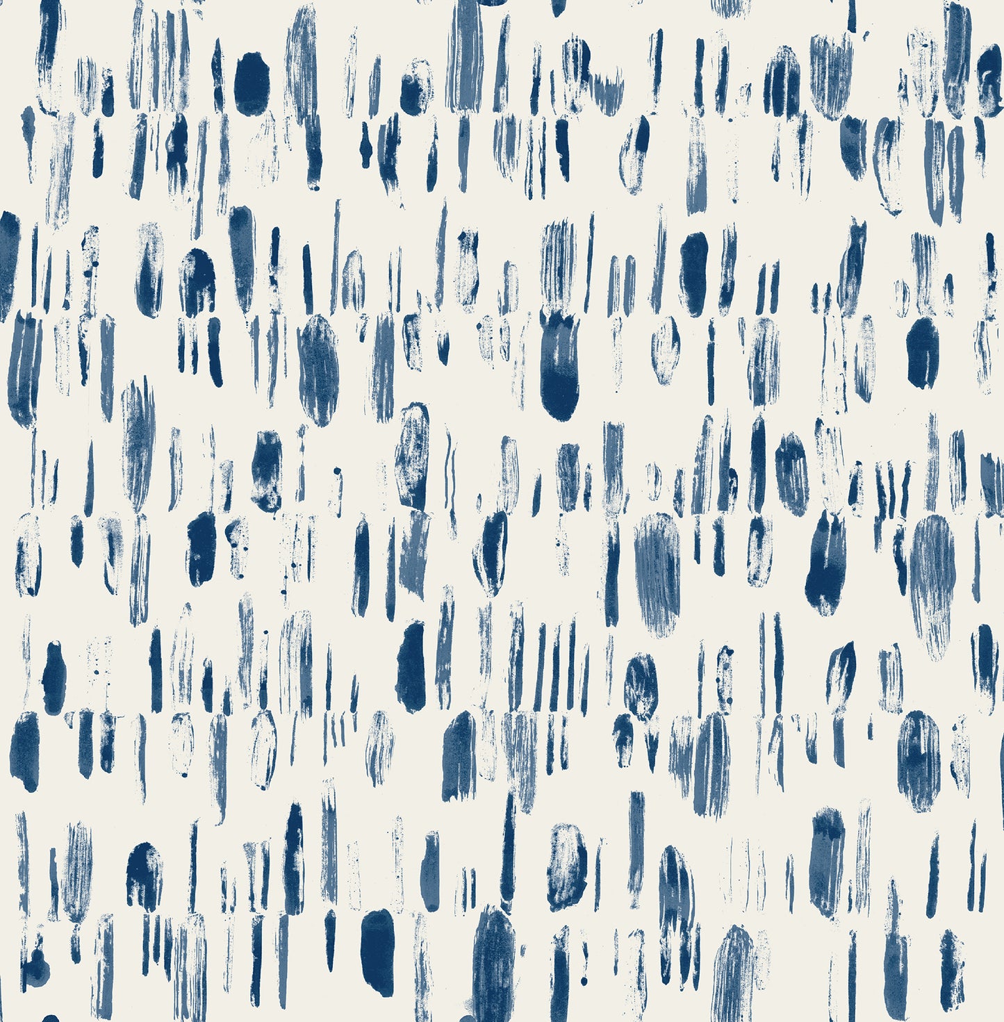 A-Street Prints Dwell Navy Brushstrokes Wallpaper, 20.5-in by 33-ft