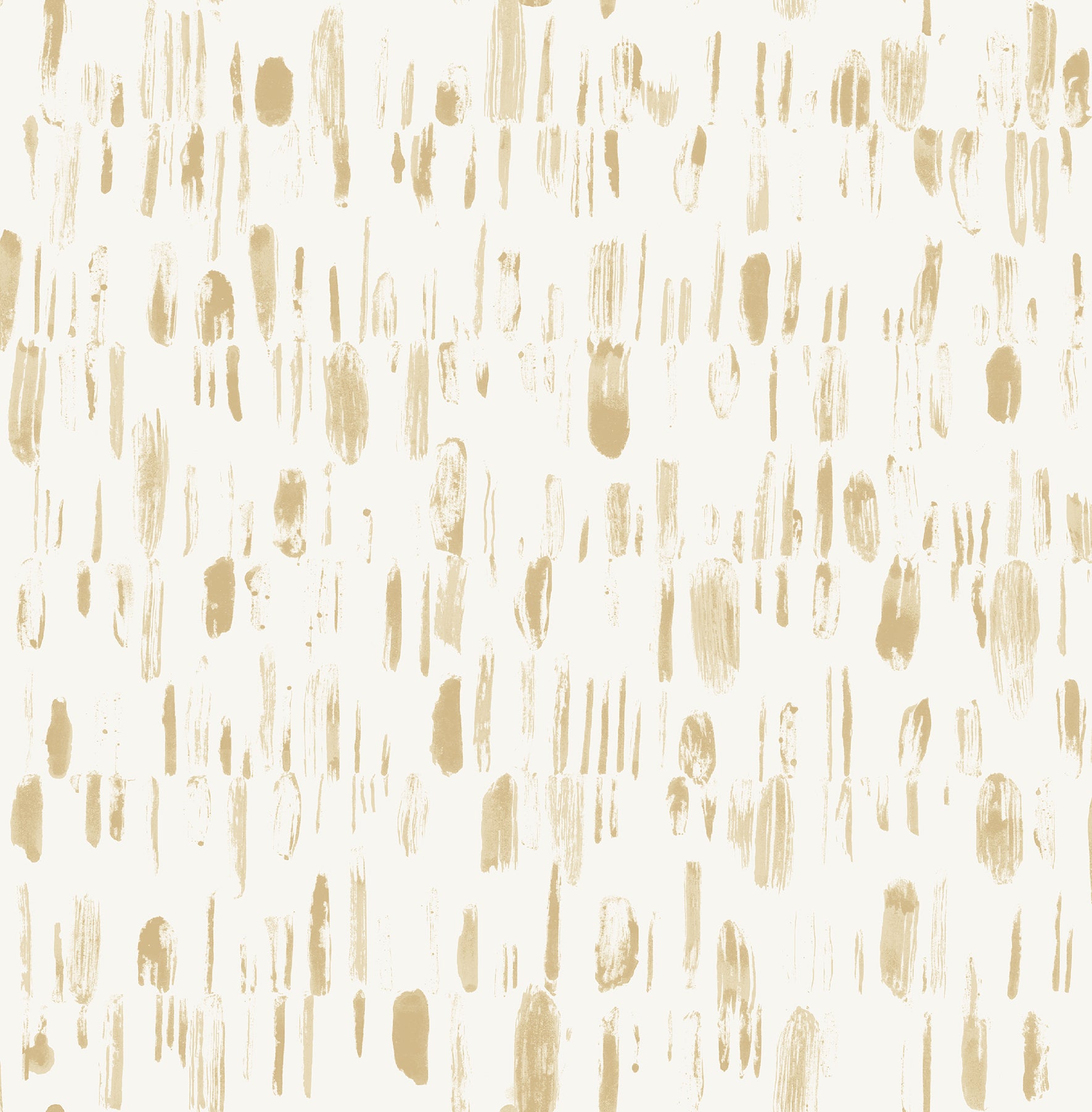 A-Street Prints Dwell Gold Brushstrokes Wallpaper, 20.5-in by 33-ft