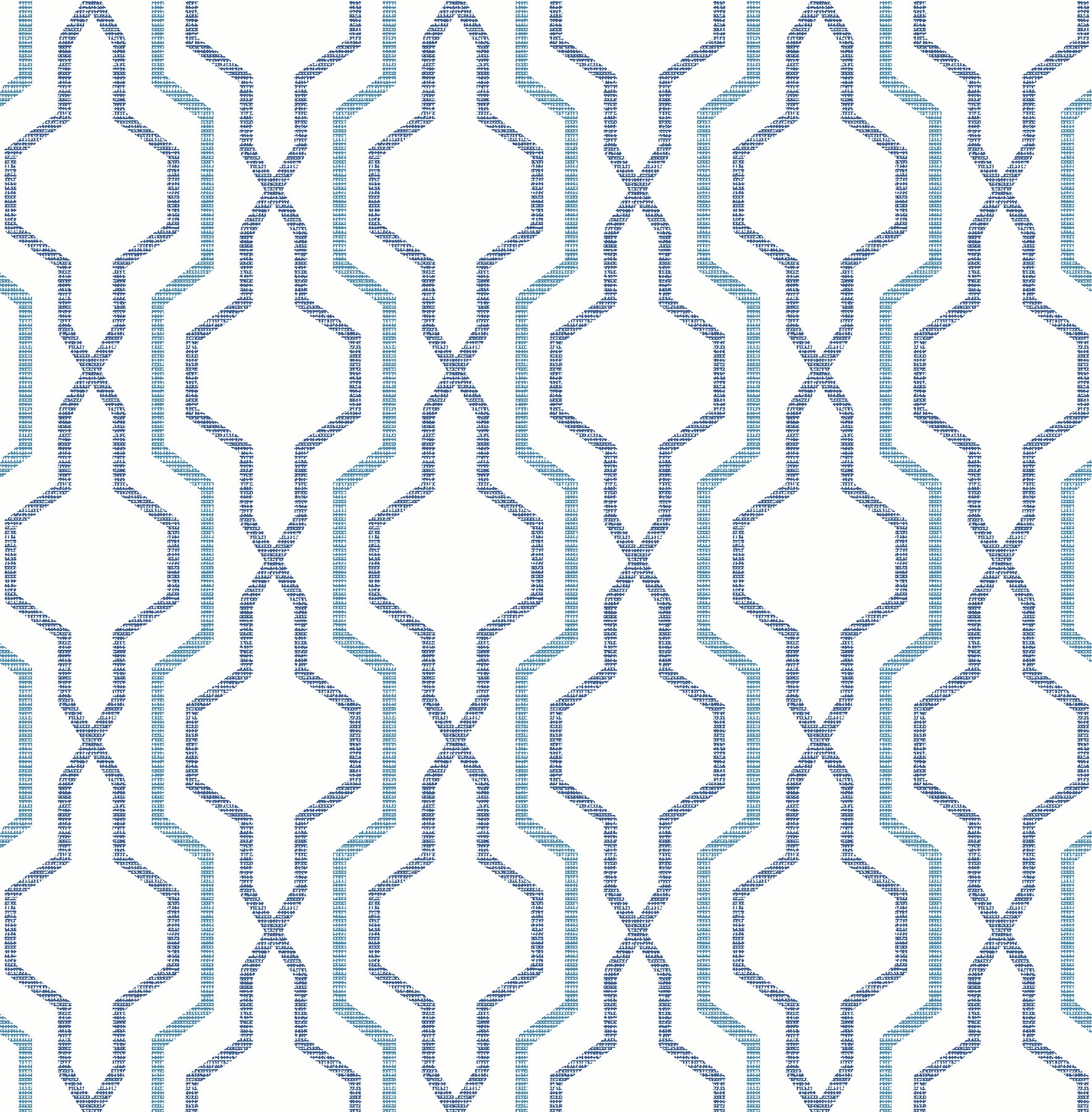 A-Street Prints Rion Blue Trellis Wallpaper, 20.5-in by 33-ft