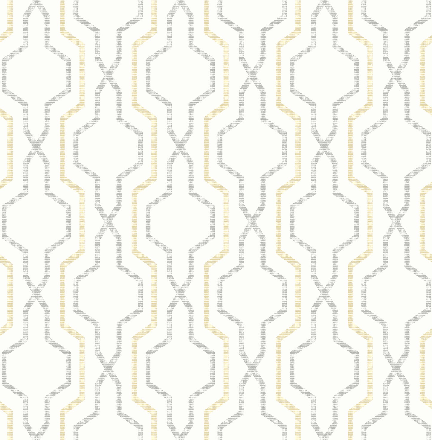 A-Street Prints Rion Yellow Trellis Wallpaper, 20.5-in by 33-ft