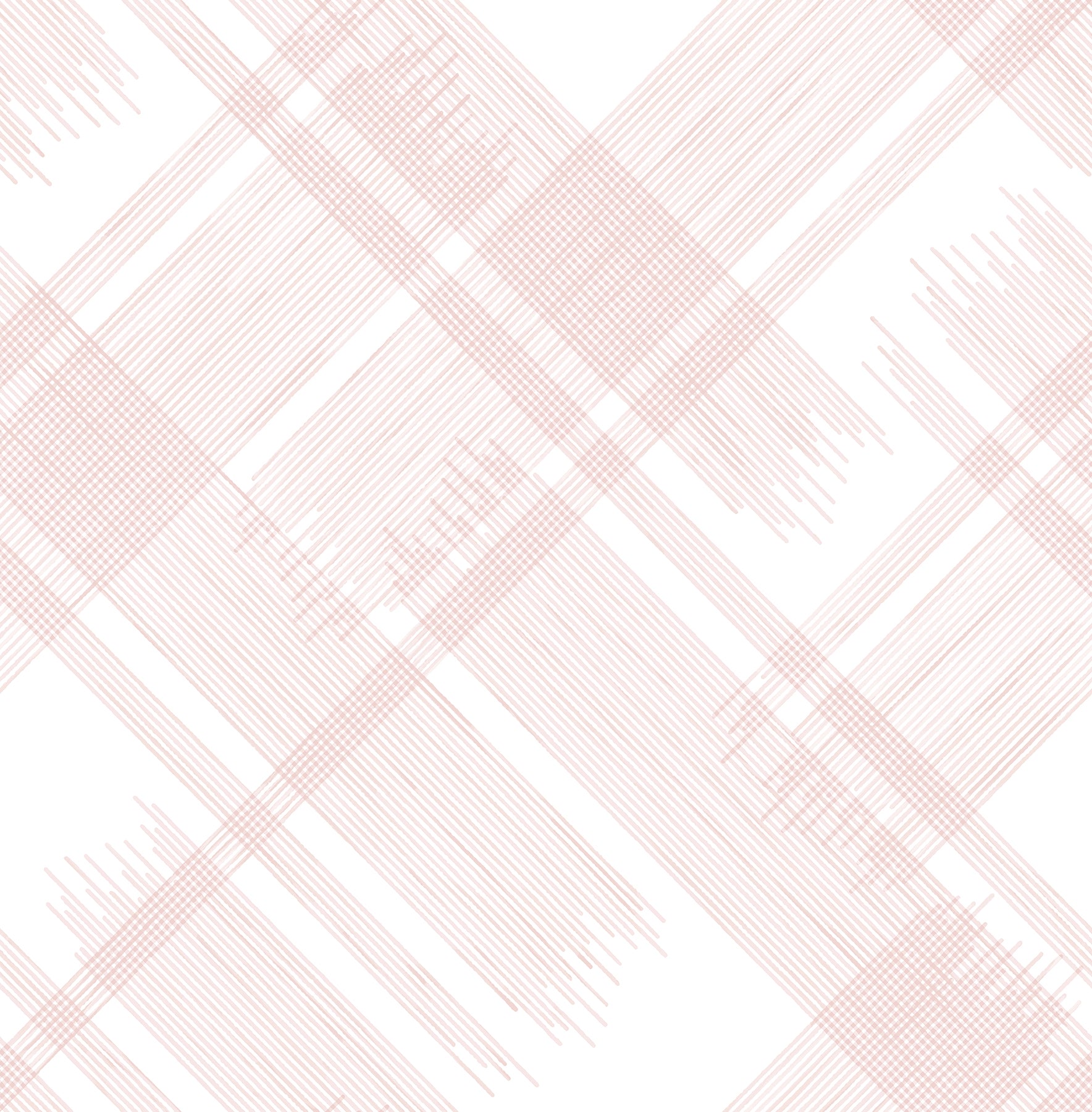 A-Street Prints Zag Pink Modern Plaid Wallpaper, 20.5-in by 33-ft