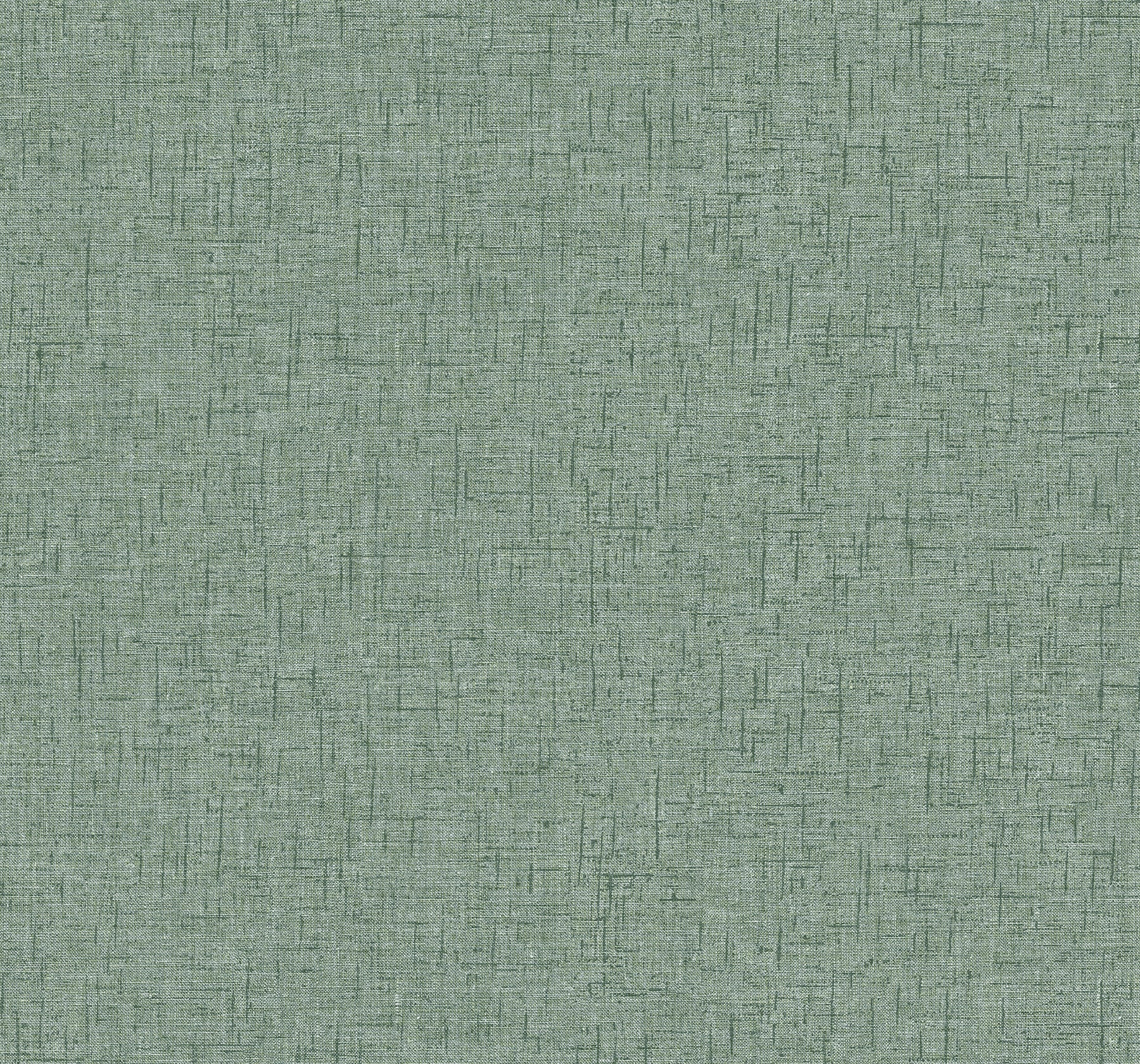 A-Street Prints Bentley Green Faux Linen Wallpaper, 20.5-in by 33-ft