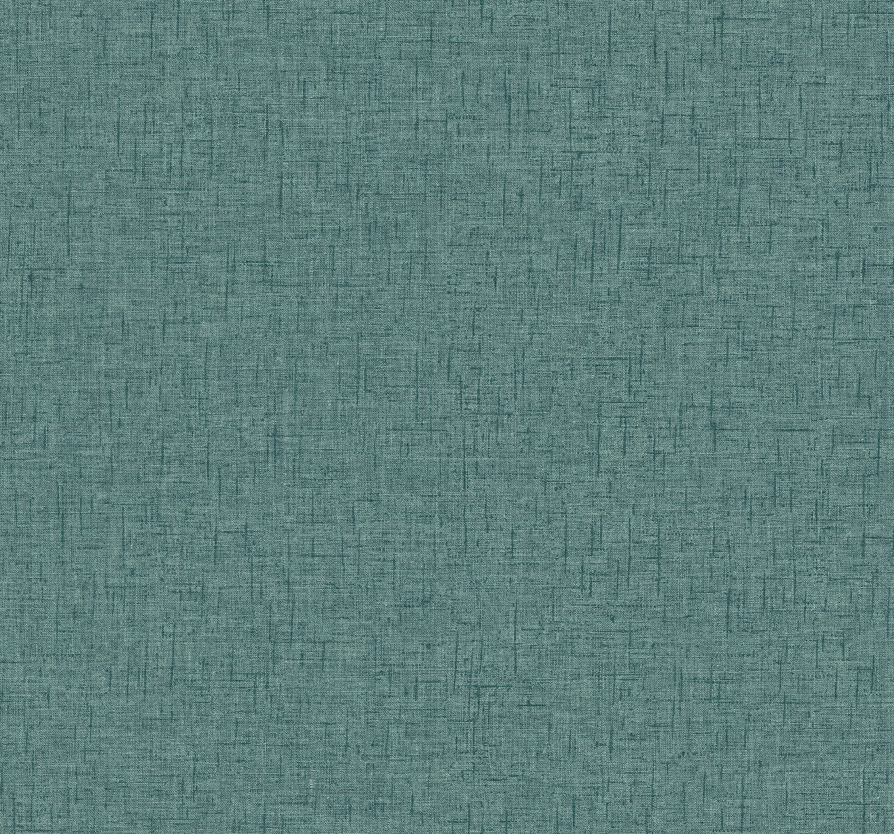 A-Street Prints Bentley Teal Faux Linen Wallpaper, 20.5-in by 33-ft