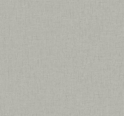 A-Street Prints Bentley Grey Faux Linen Wallpaper, 20.5-in by 33-ft