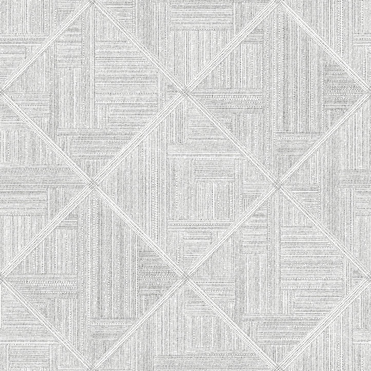 A-Street Prints Cade Grey Geometric Wallpaper, 20.5-in by 33-ft