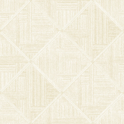 A-Street Prints Cade Yellow Geometric Wallpaper, 20.5-in by 33-ft