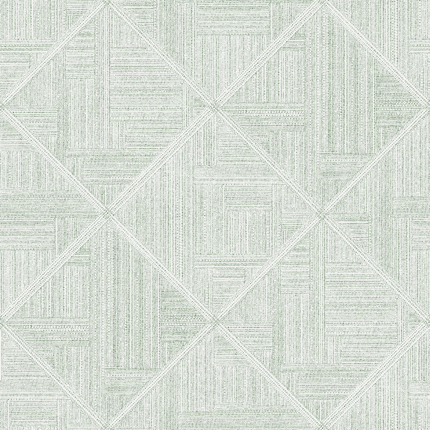 A-Street Prints Cade Green Geometric Wallpaper, 20.5-in by 33-ft