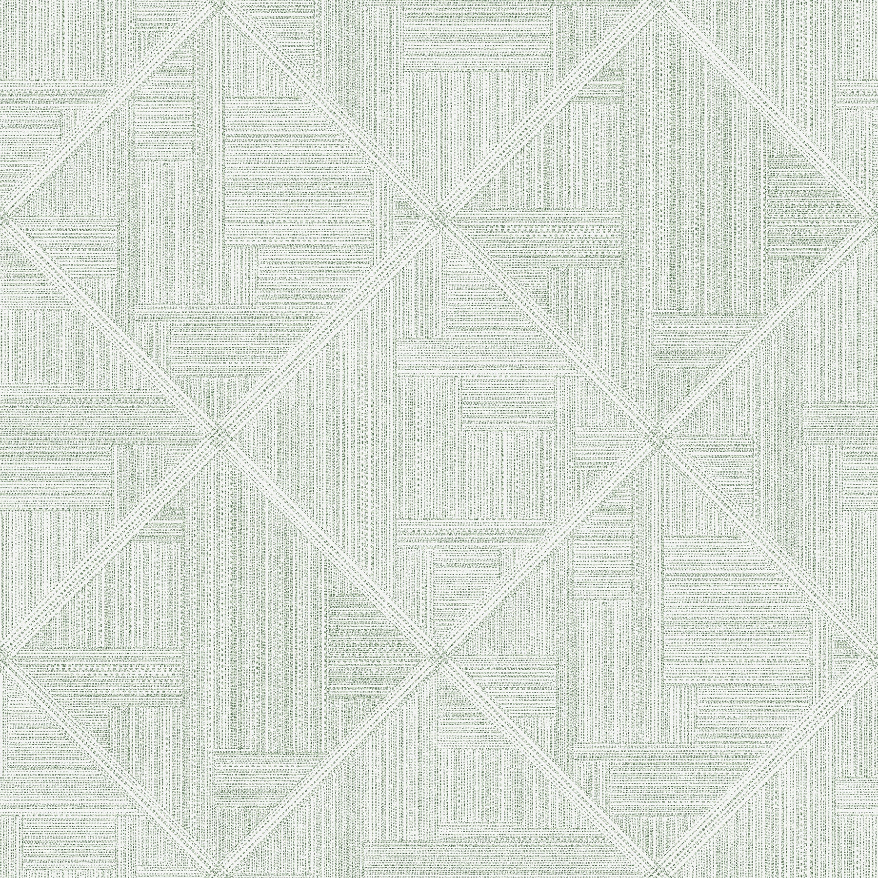 A-Street Prints Cade Green Geometric Wallpaper, 20.5-in by 33-ft