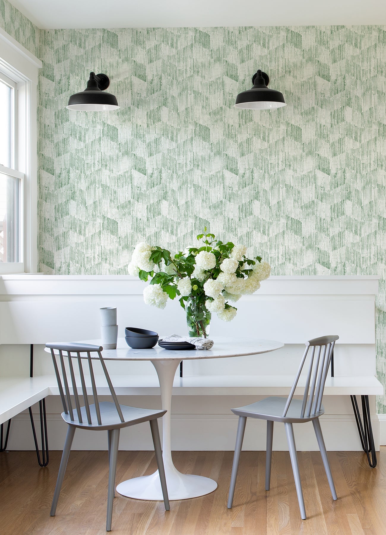 A-Street Prints Demi Green Distressed Wallpaper, 20.5-in by 33-ft