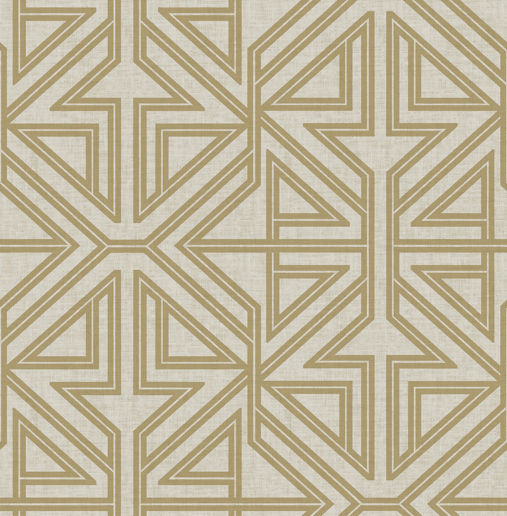 A-Street Prints Kachel Gold Geometric Wallpaper, 20.5-in by 33-ft